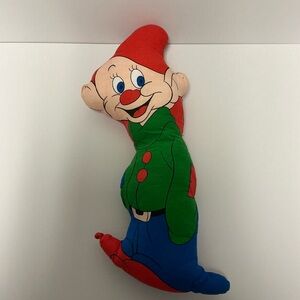 Vintage Snow White & Seven Dwarfs DOPEY Pillow